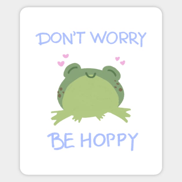 Don’t worry, be hoppy Sticker by Sidhe Crafts